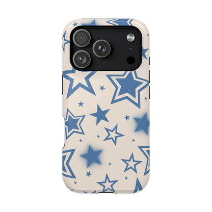 Beige & Blue Stardust iPhone Case
