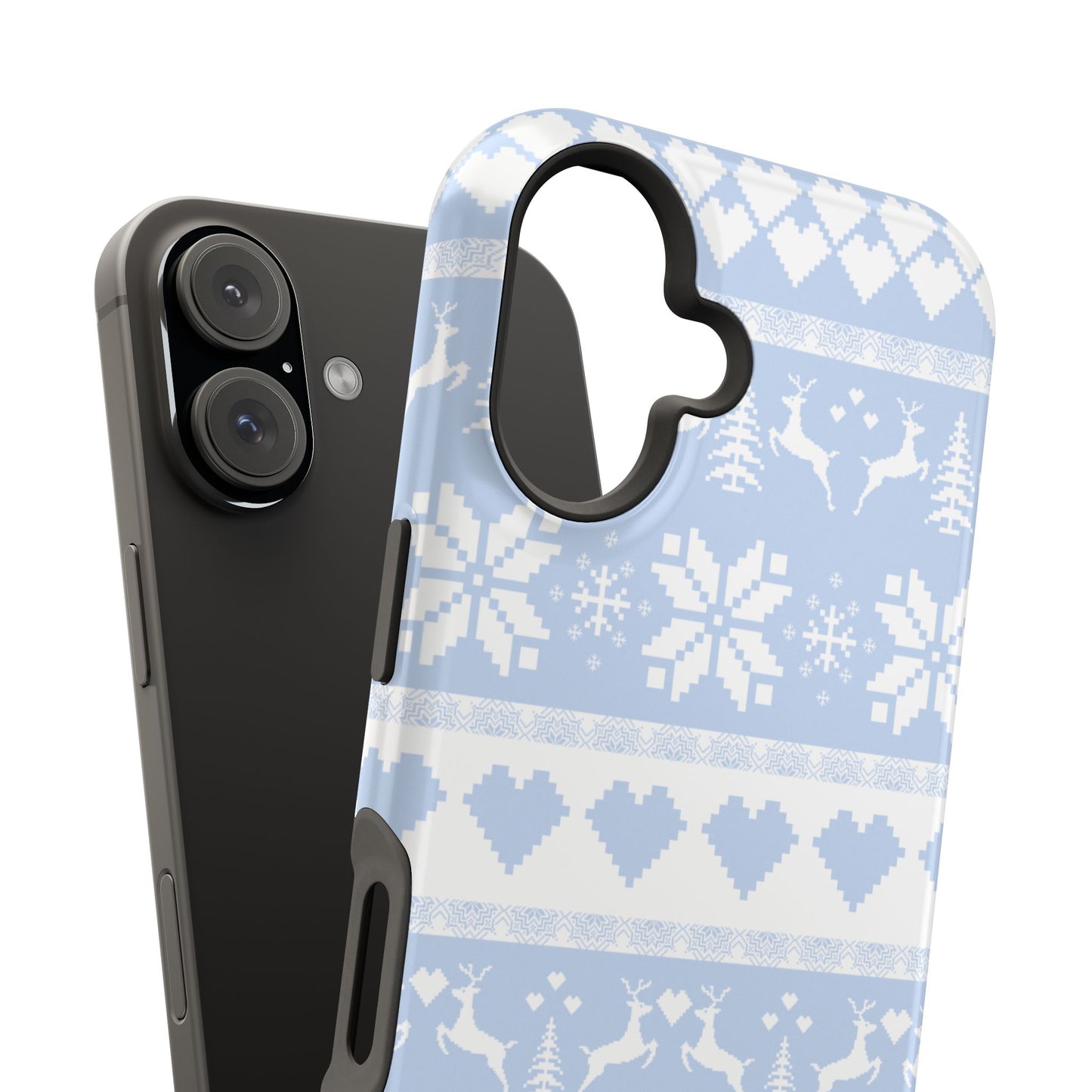 Blue Christmas Sweater iPhone Case