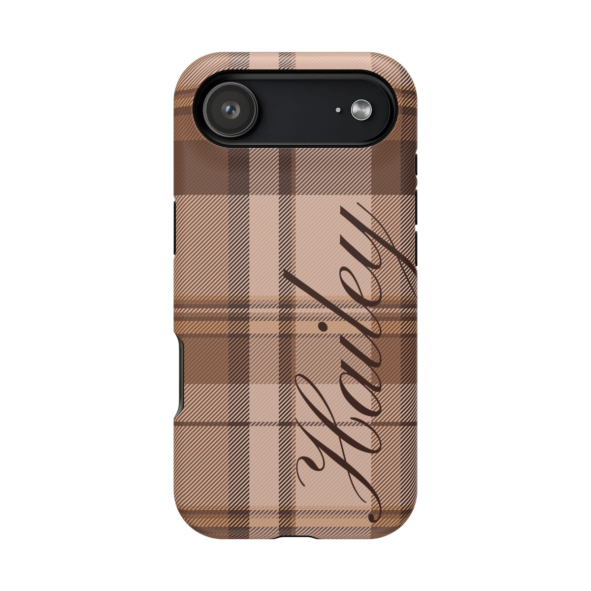 Custom Toffee Plaid iPhone Case