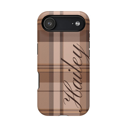 Custom Toffee Plaid iPhone Case