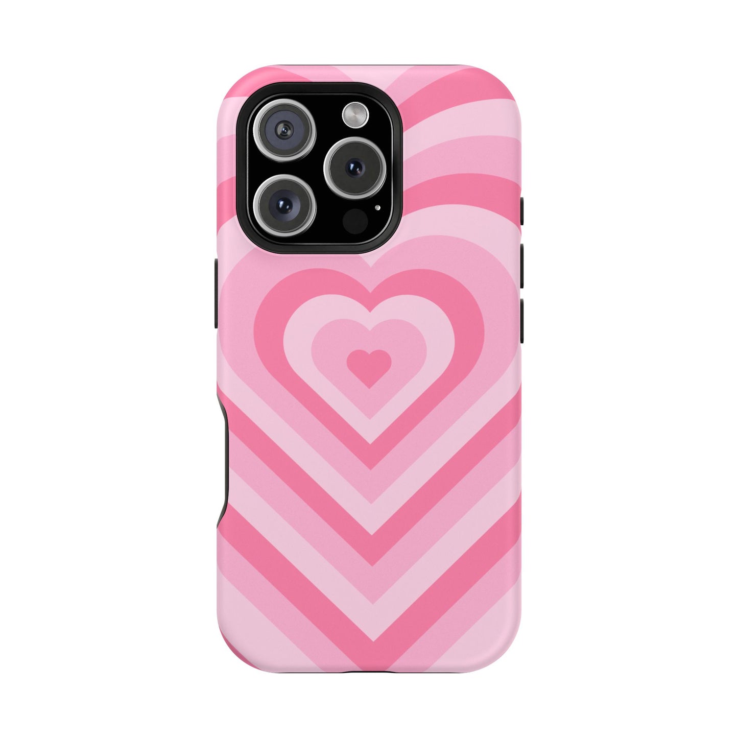 Pink Glowing Hearts iPhone Case