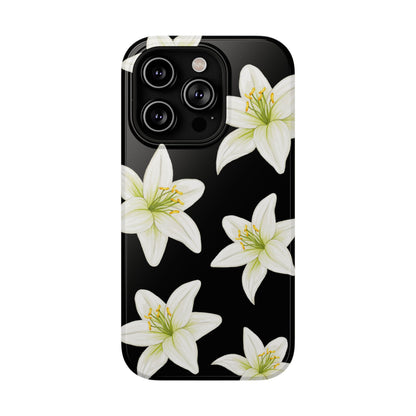 Black Tiger Lily iPhone Case