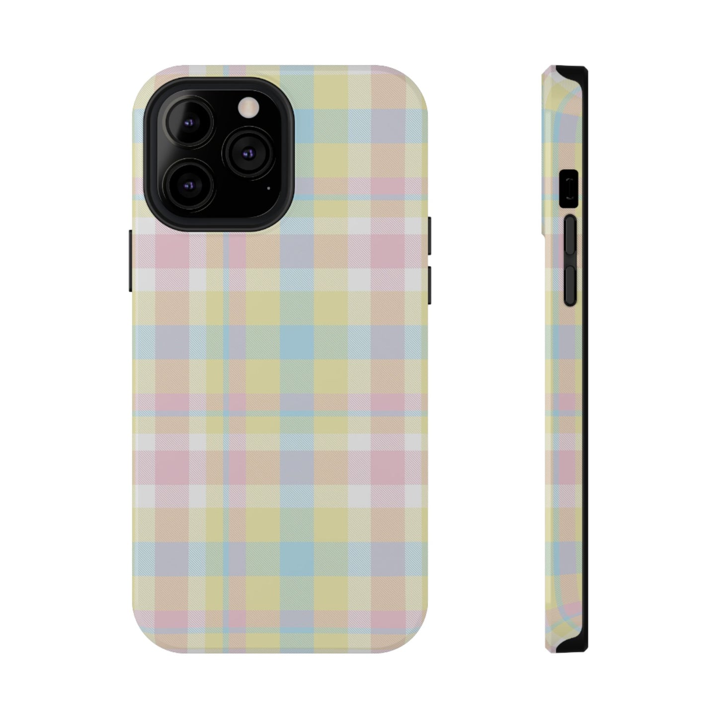 Buttercream Plaid iPhone Case