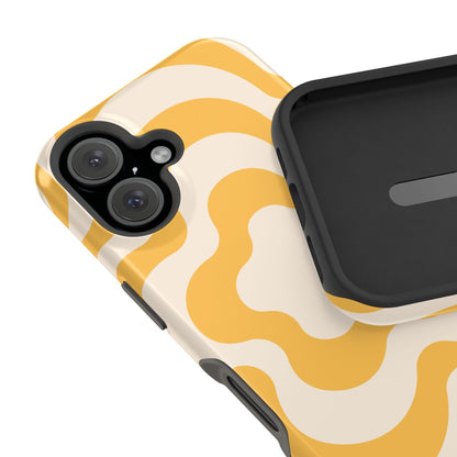 Yellow Retro Flower iPhone Case