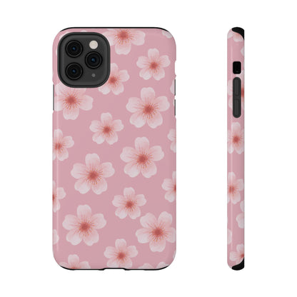 Pink Cherry Blossoms iPhone Case