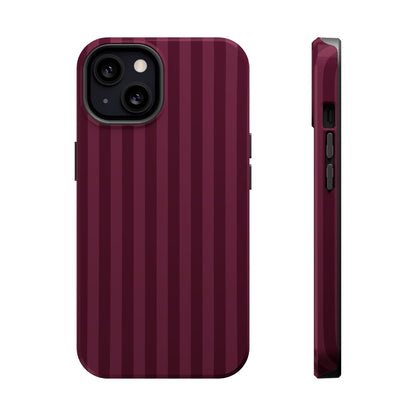 Plum Stripes iPhone Case