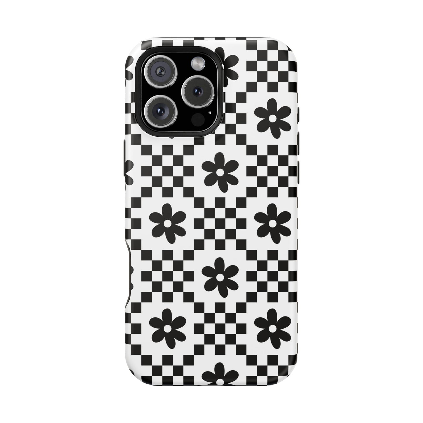 Monochrome Daisy iPhone Case
