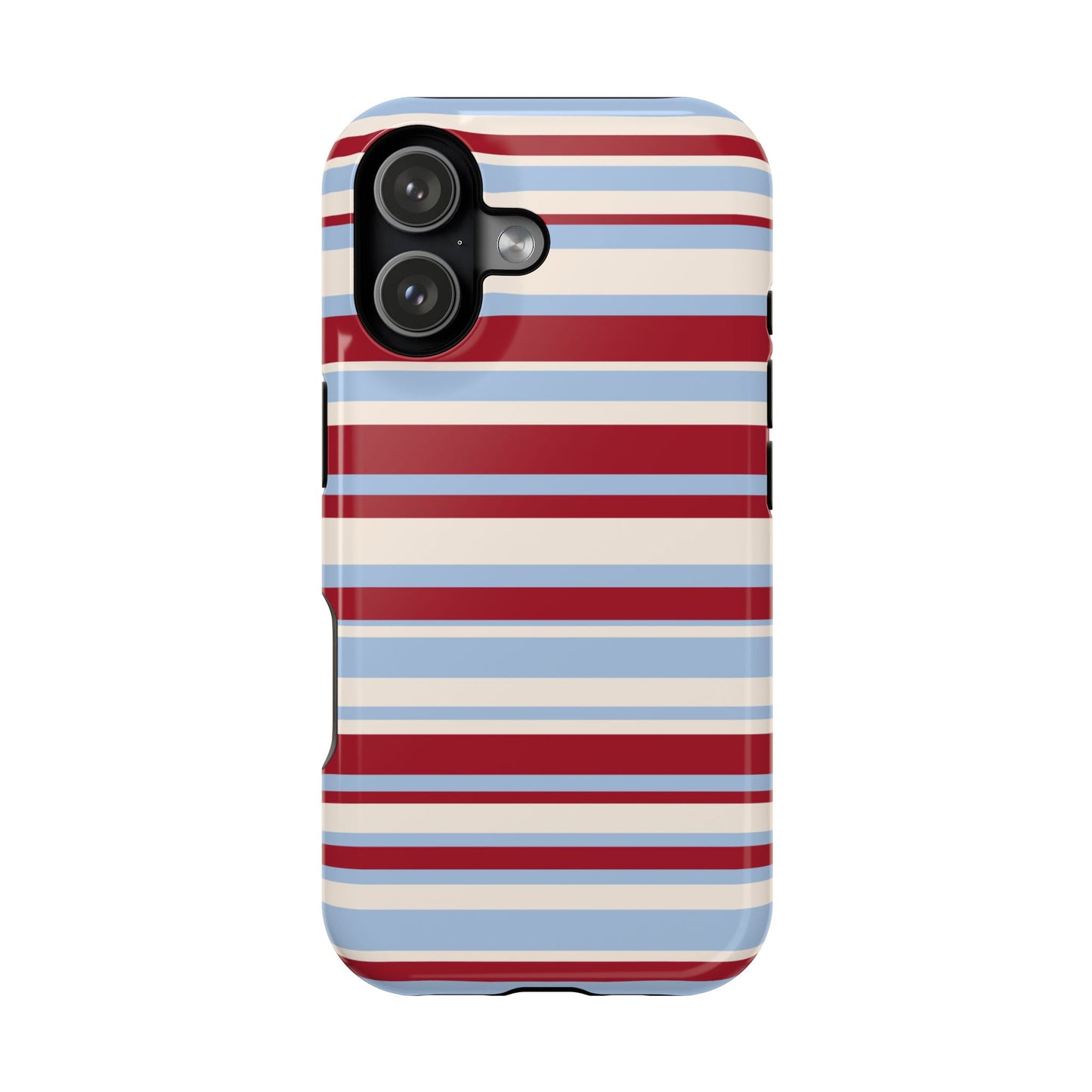 Cherry Soda Stripes iPhone Case