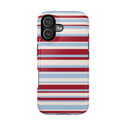 Cherry Soda Stripes iPhone Case
