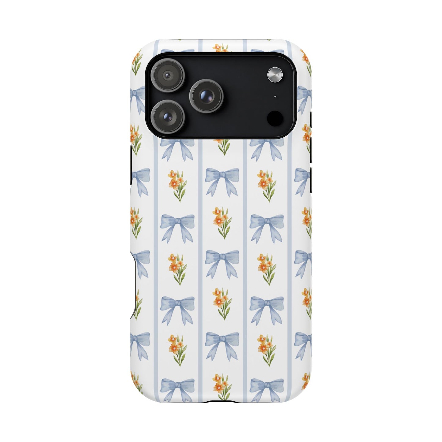 Blue Bows iPhone Case