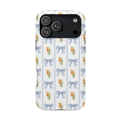 Blue Bows iPhone Case