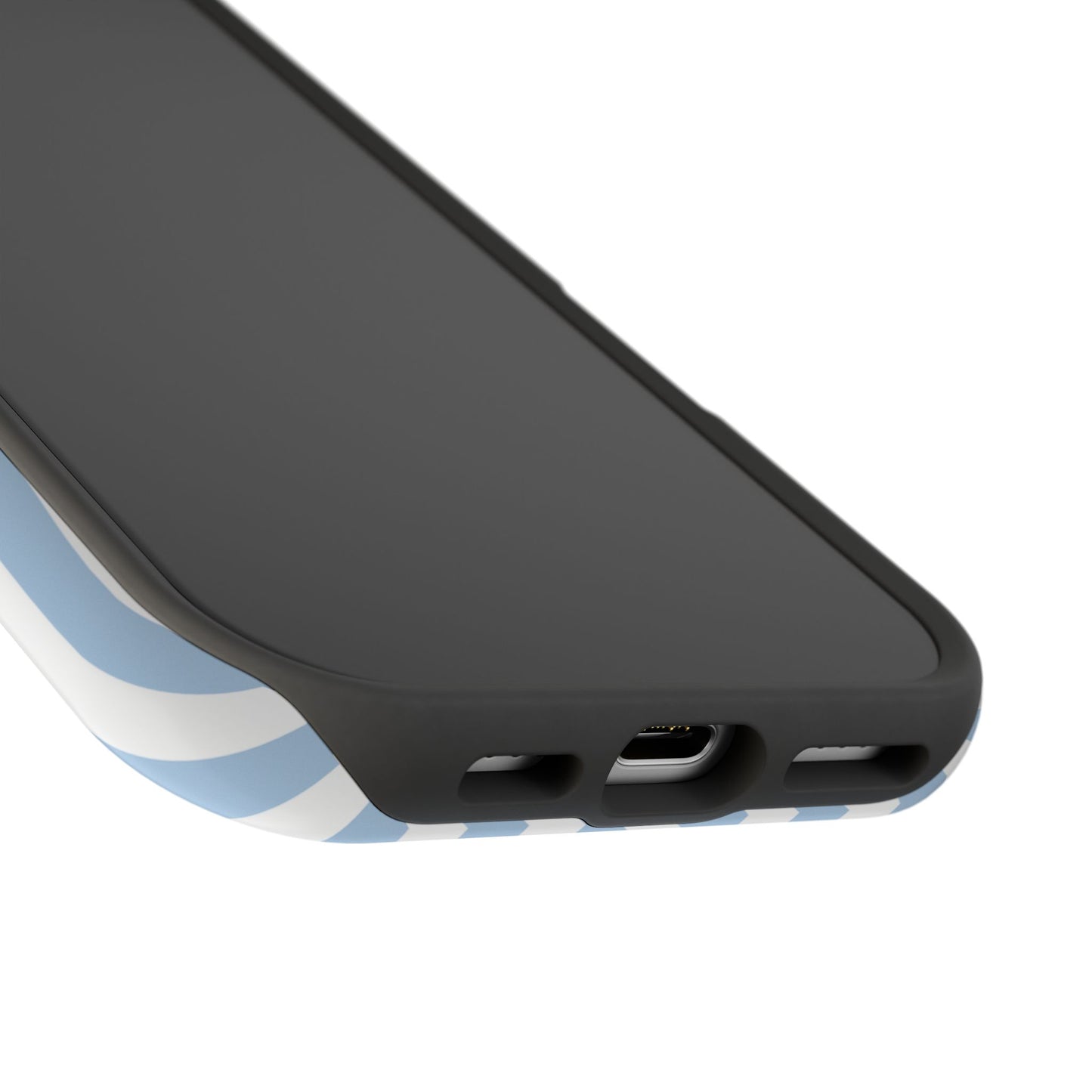 Blue Picnic Stripes iPhone Case