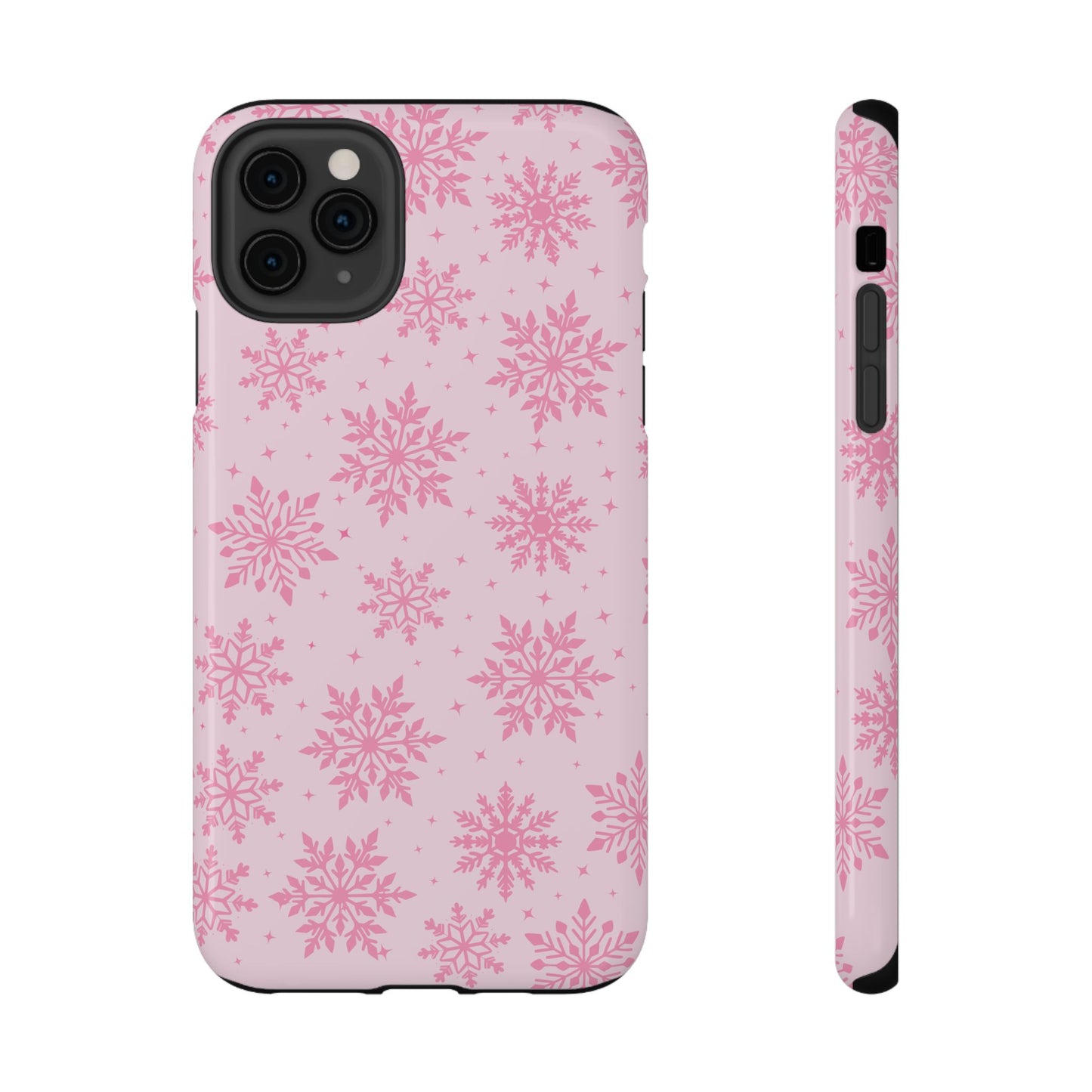 Pink Snowflakes iPhone Case