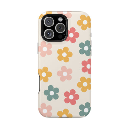 Boho Retro Flowers iPhone Case