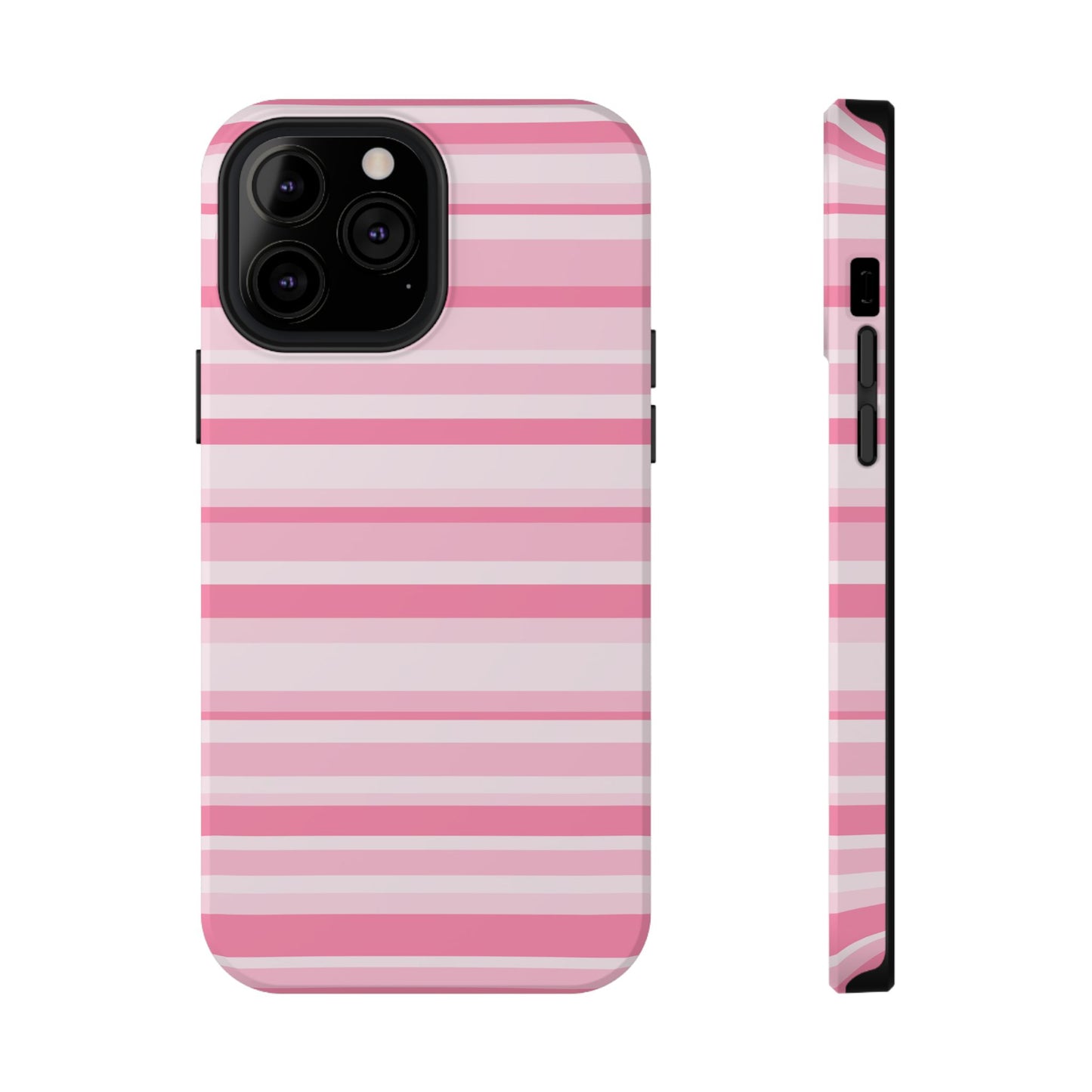Pink Candy Stripes iPhone Case