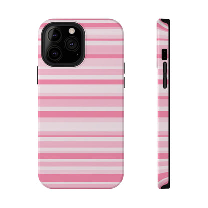 Pink Candy Stripes iPhone Case