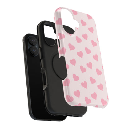 Pink Heart Mania iPhone Case