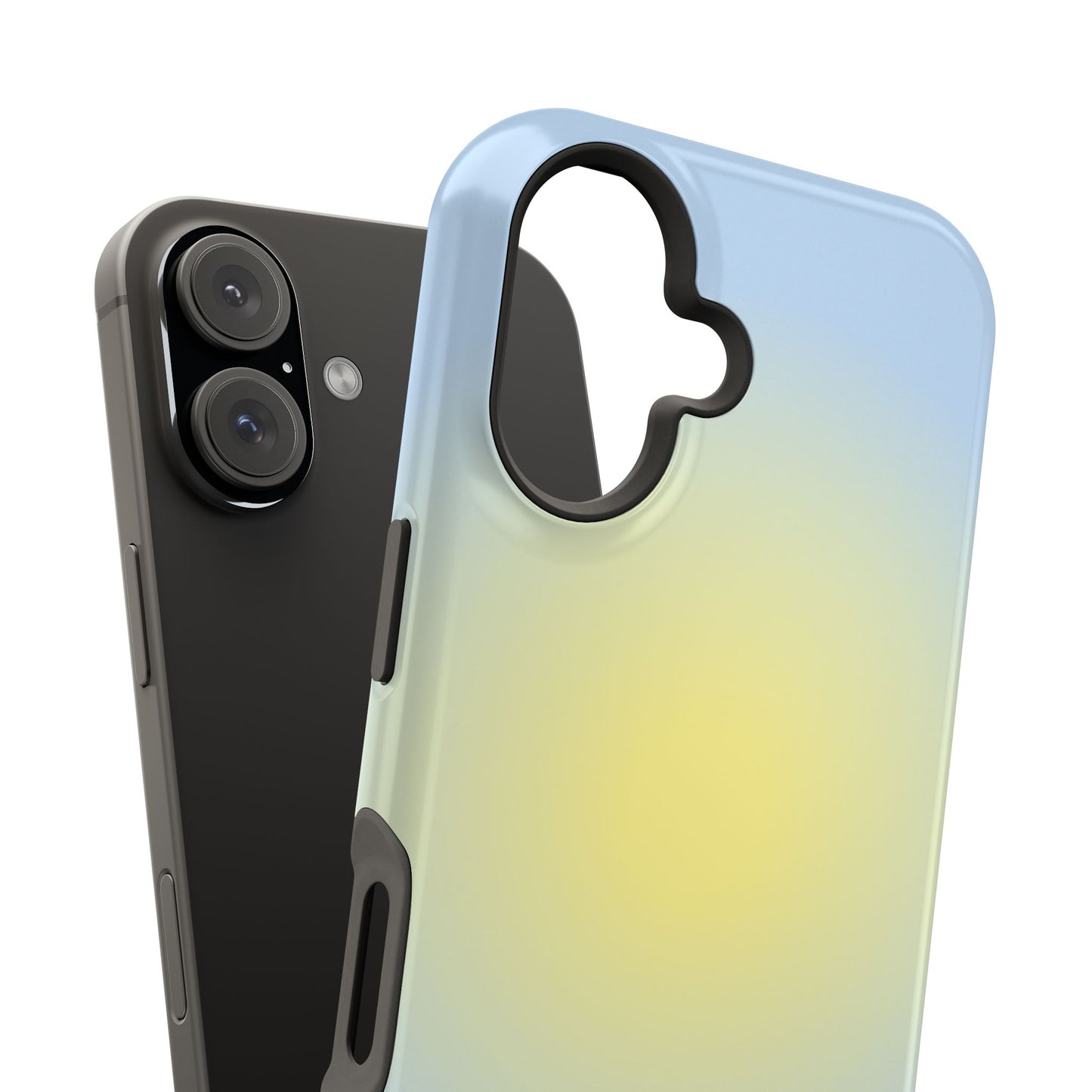 Yellow & Blue Aura iPhone Case