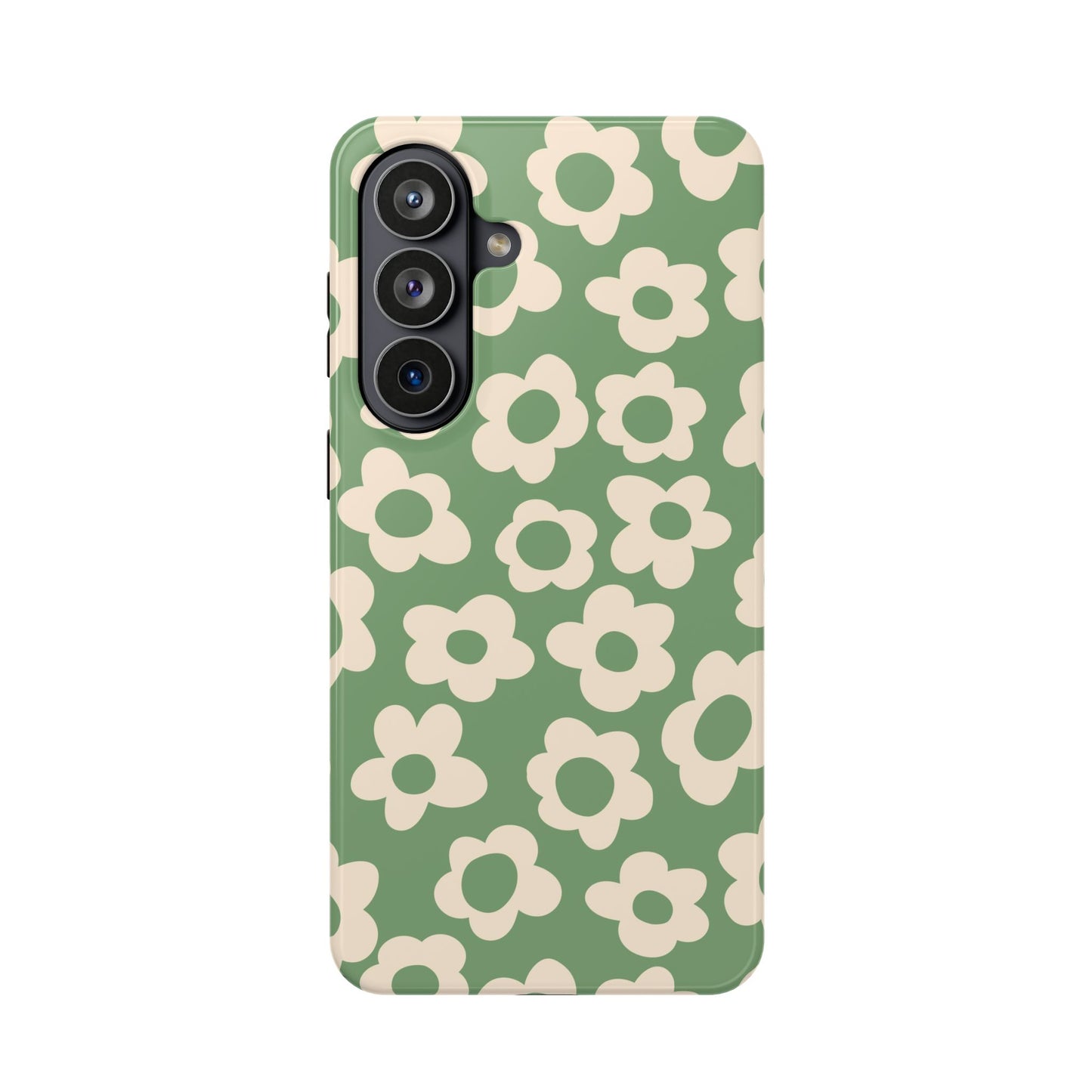 Green Las Flores Samsung Case