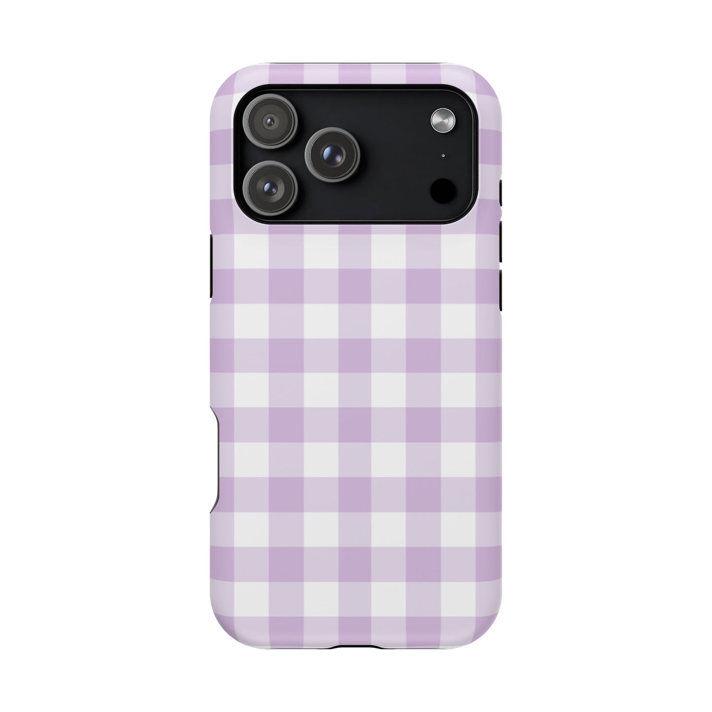 Purple Gingham iPhone Case