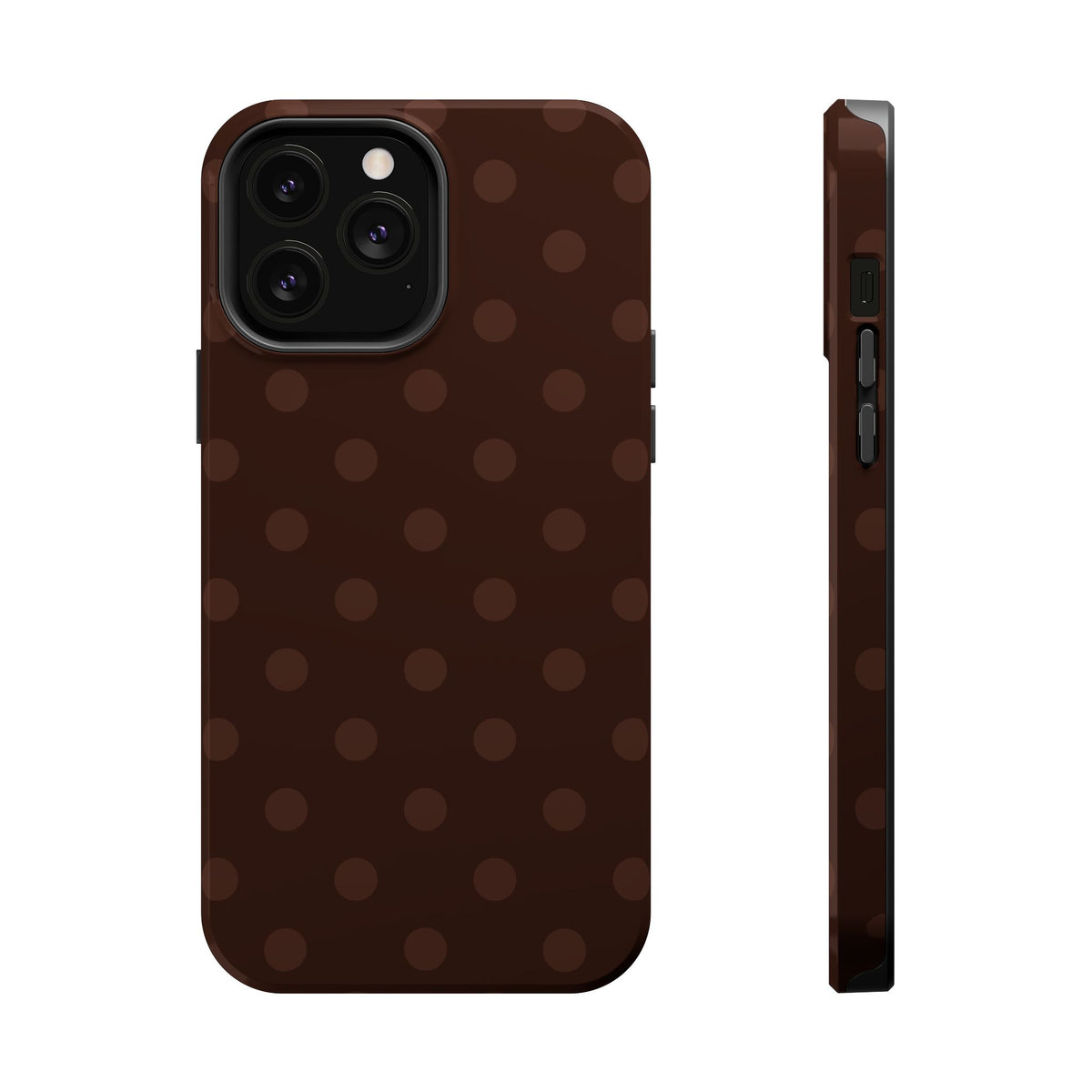 Mocha Polka Dots iPhone Case