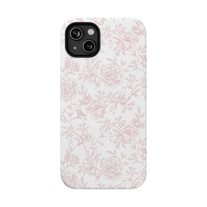 French Rosy Toile iPhone Case