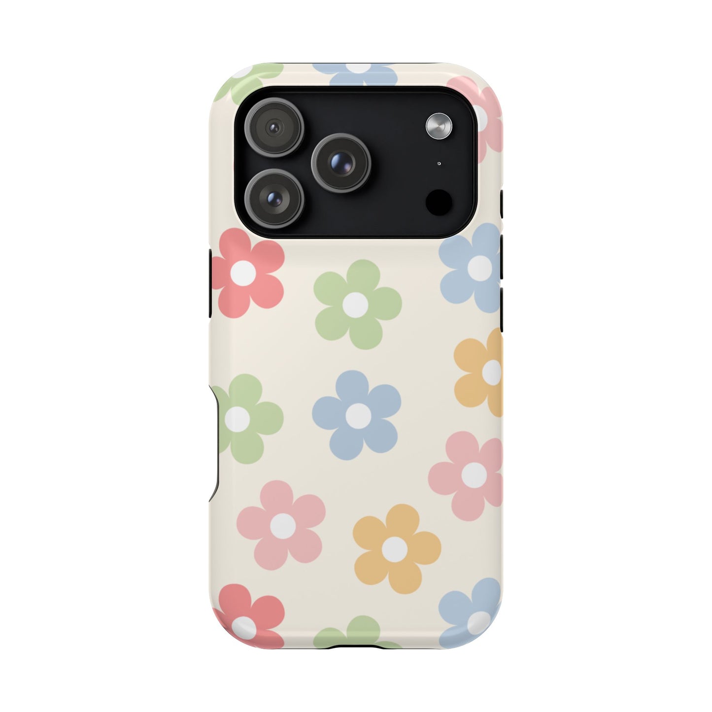 Preppy Retro Flowers iPhone Case