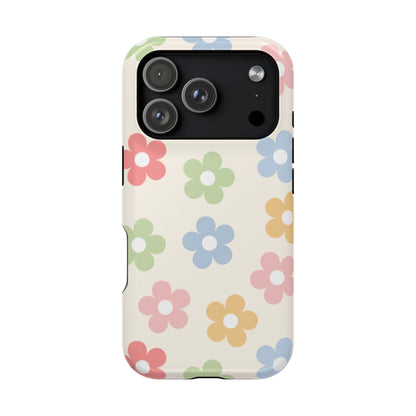 Preppy Retro Flowers iPhone Case