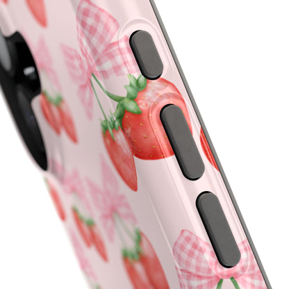 Strawberry Bows iPhone Case
