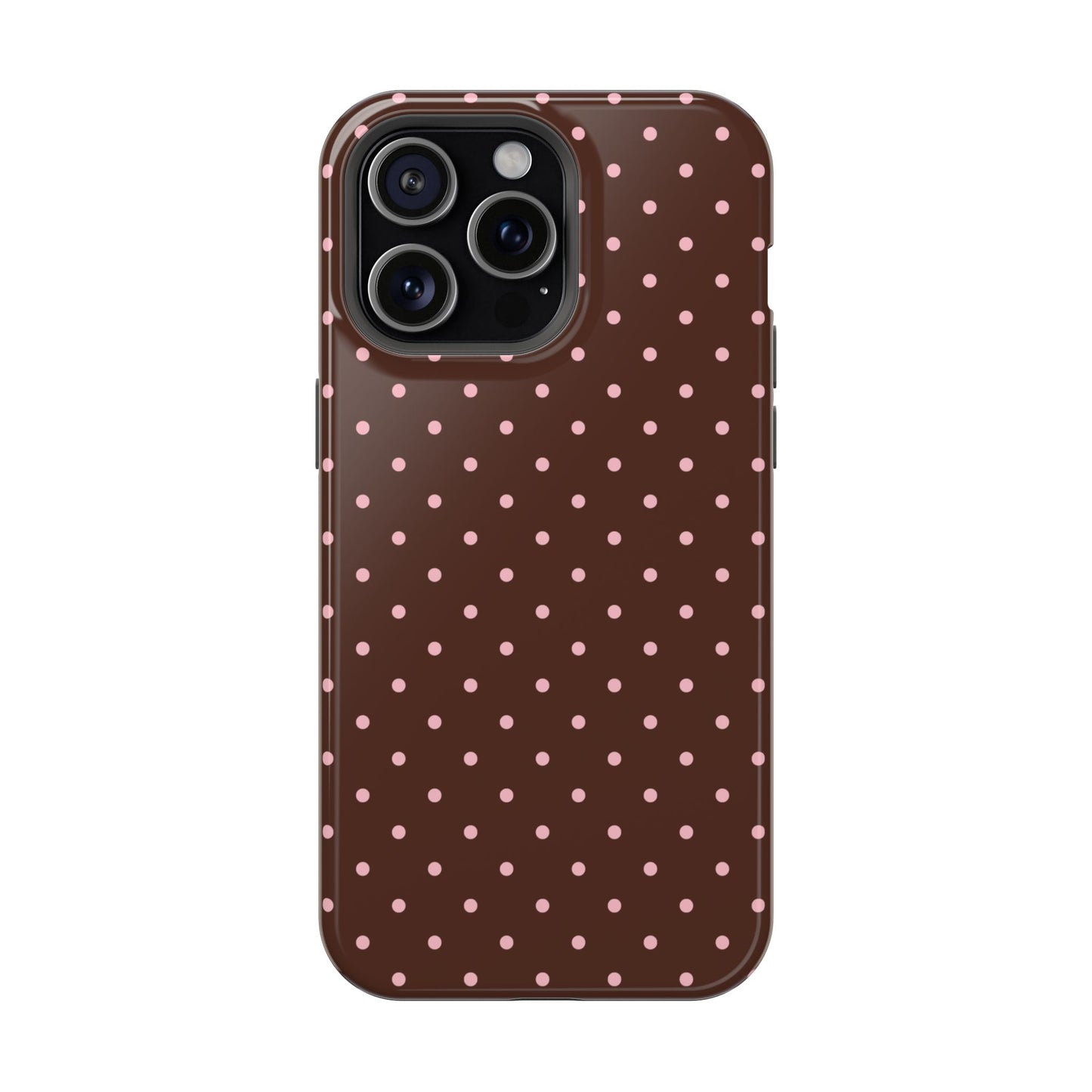 Pink Latte Mini Dots iPhone Case