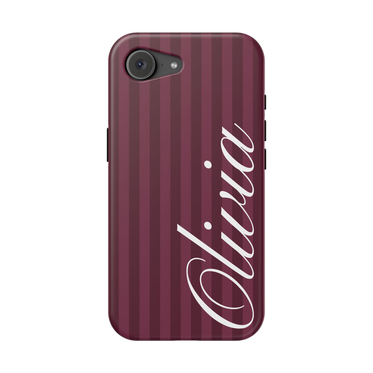 Custom Plum Stripes iPhone Case