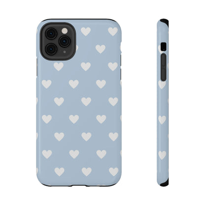 Blue Hearts iPhone Case