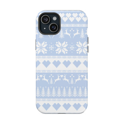 Blue Christmas Sweater iPhone Case