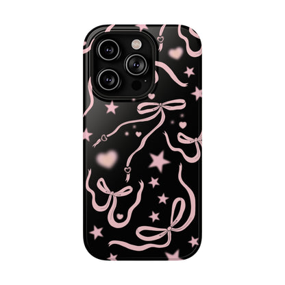 Black Cosmic Bows iPhone Case from Stella Cases