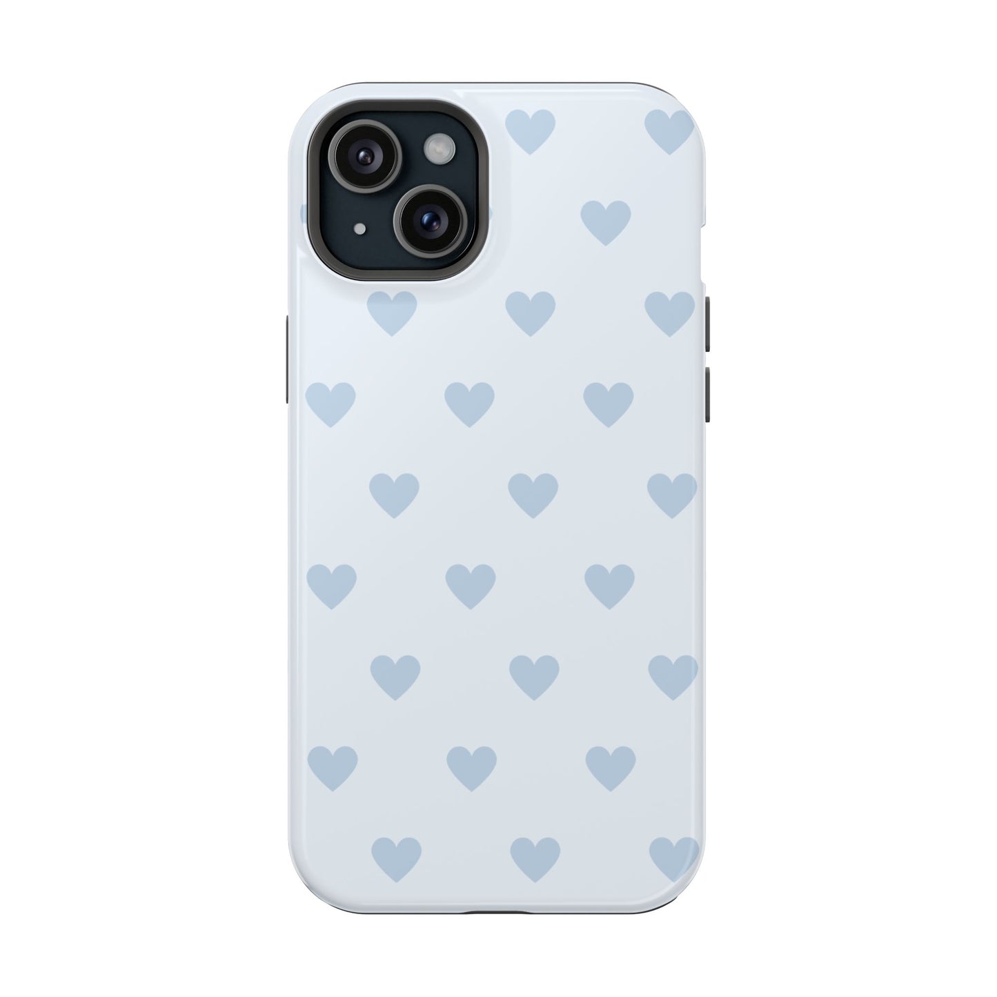 Light Blue Hearts iPhone Case