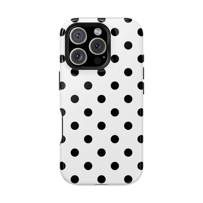 Black Polka Dots iPhone Case