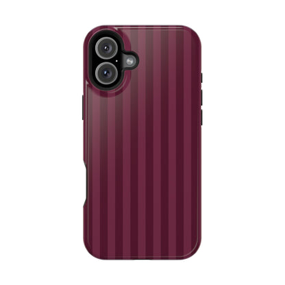 Plum Stripes iPhone Case