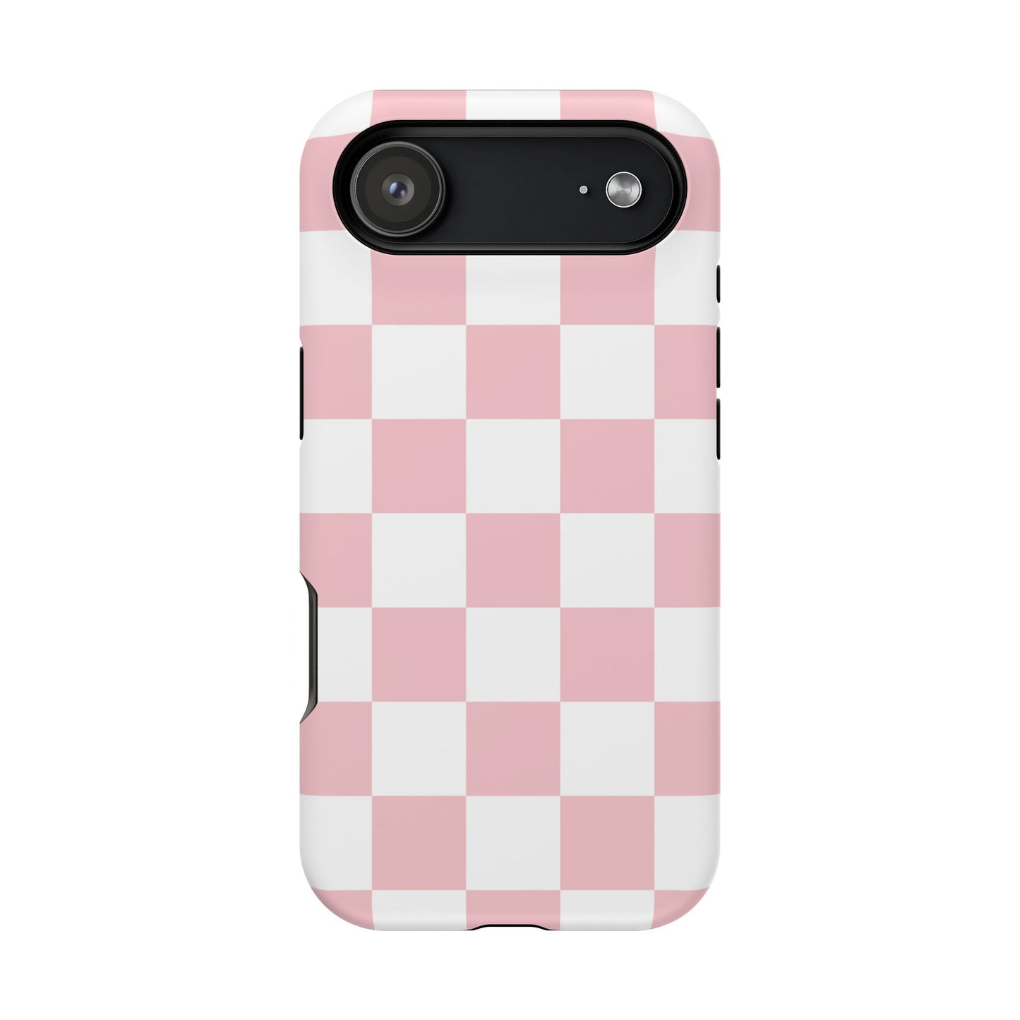 Pastel Pink Checkered iPhone Case