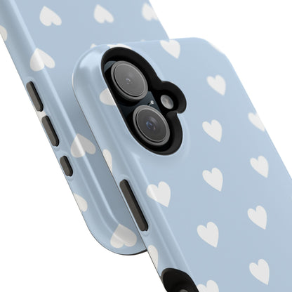 Blue Hearts iPhone Case