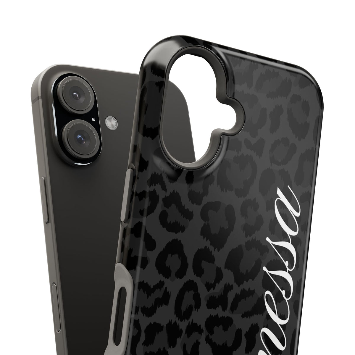 Custom Black Leopard iPhone Case
