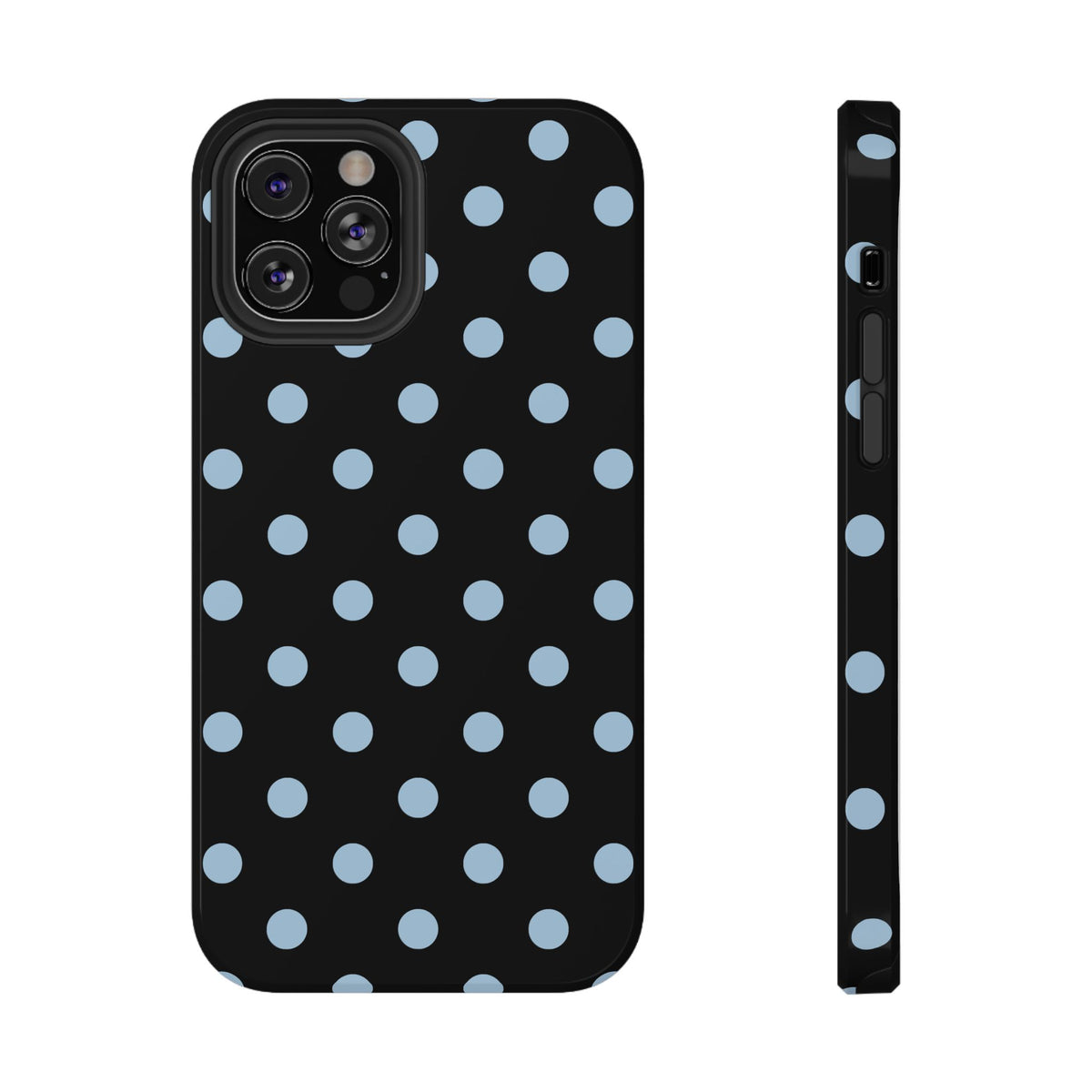 Blue Velvet Polka Dots iPhone Case