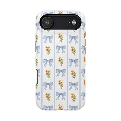 Blue Bows iPhone Case