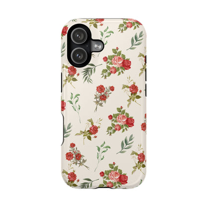 Red Vintage Roses iPhone Case