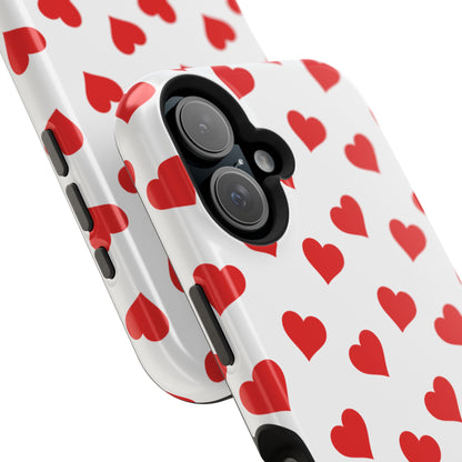 Red Heart Mania iPhone Case