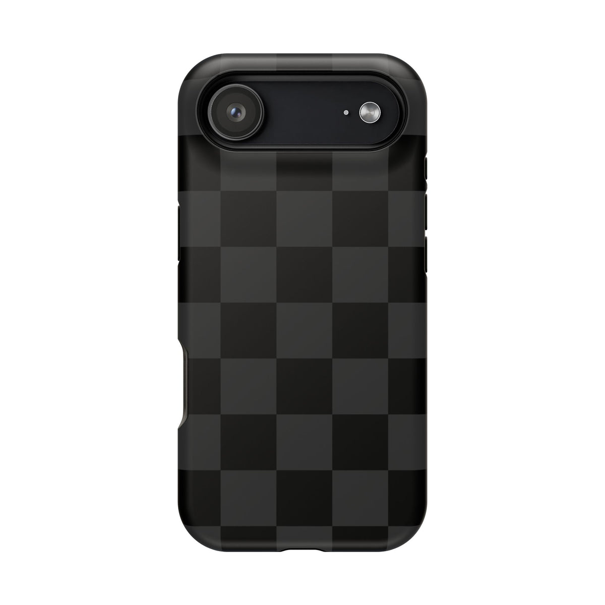 Black Checkered iPhone Case