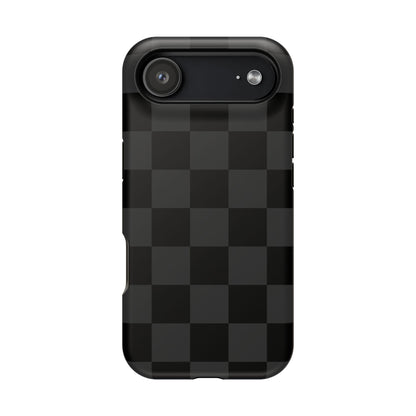 Black Checkered iPhone Case