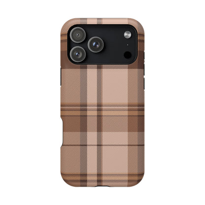 Toffee Plaid iPhone Case