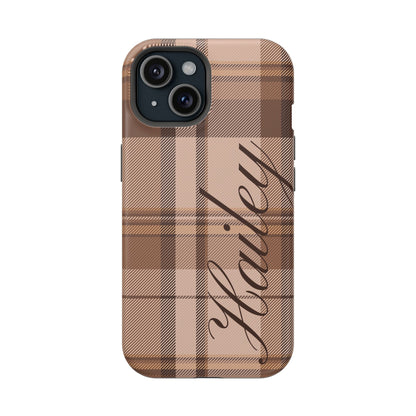 Custom Toffee Plaid iPhone Case