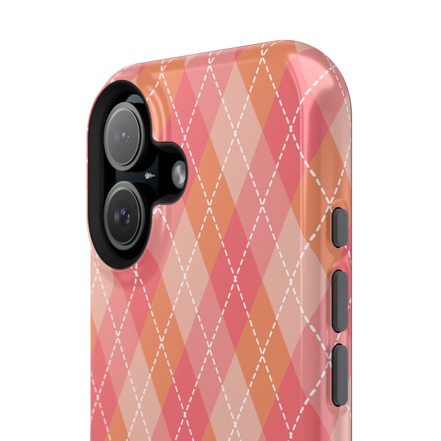 Pink Argyle iPhone Case