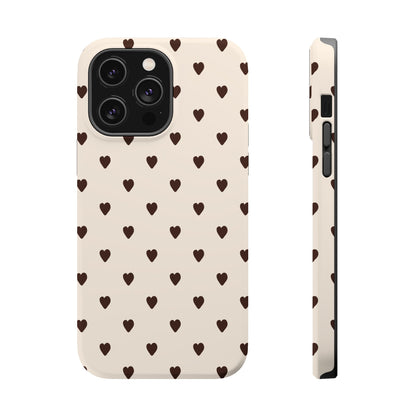 Cocoa Hearts iPhone Case